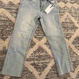 Oat New York Light Blue Straight Leg Jeans